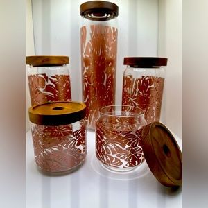 Hawaiian style pantry containers. COLOR ABOVE IS (ROSE GOLD)